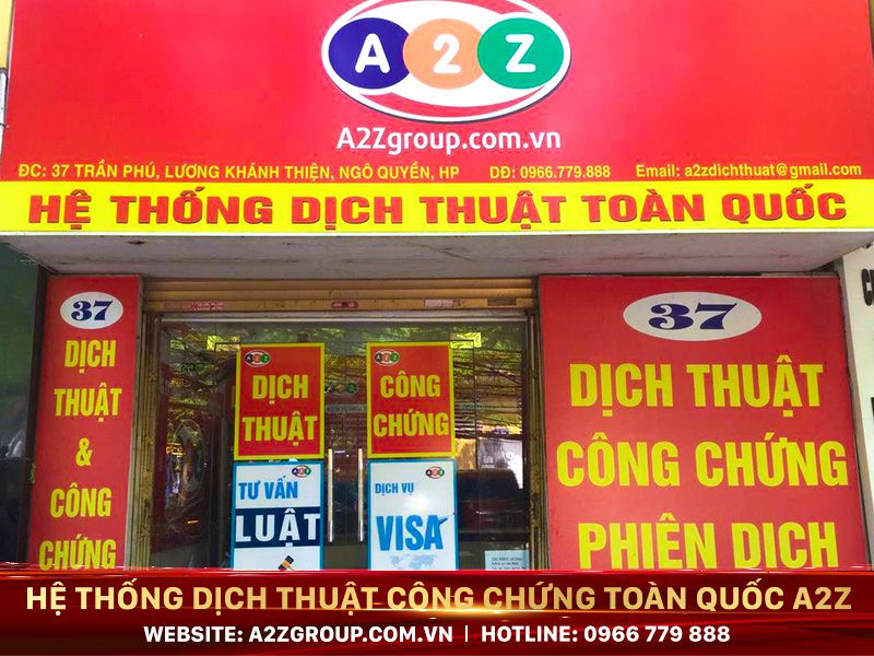 Dịch thuật công chứng tiếng Anh tại Vĩnh Yên - Vĩnh Phúc