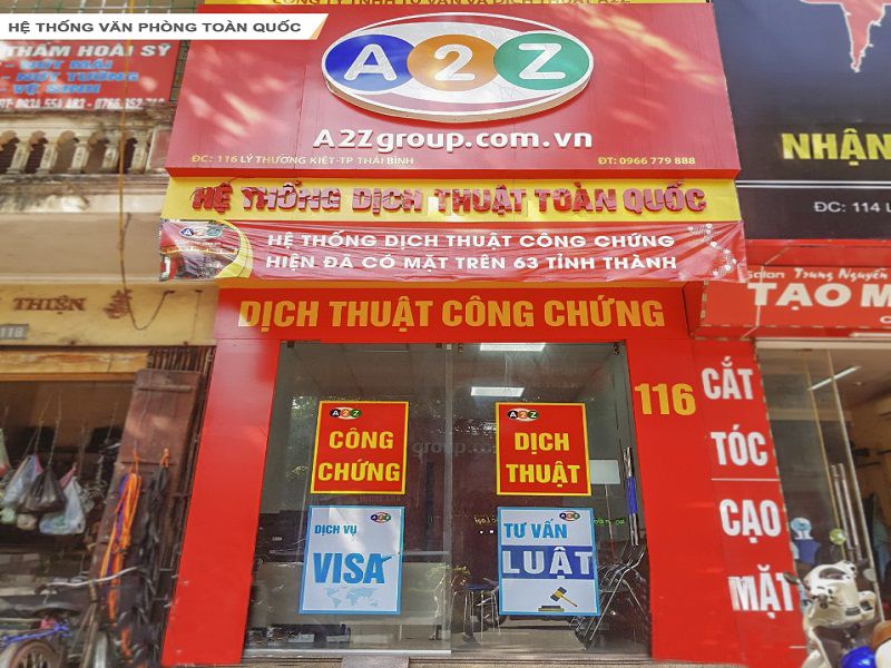 Hệ Thống Văn Phòng Visa A2Z Thái Bình