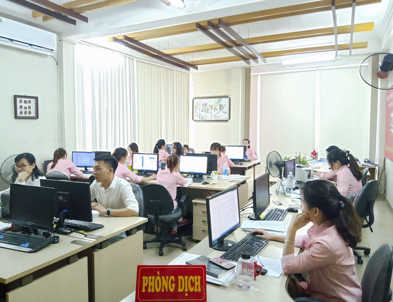 Giờ làm việc tại của nhân viên tại văn phòng Quảng Ngãi