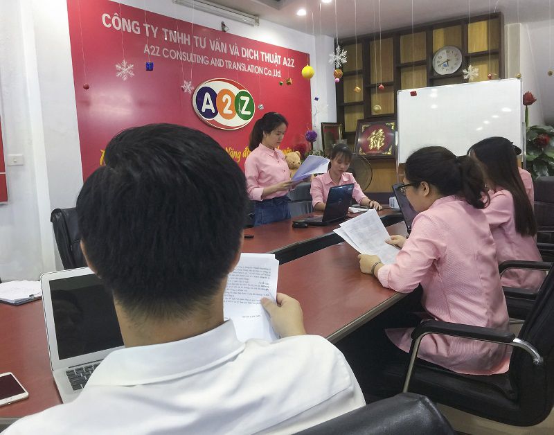công ty đang hộp