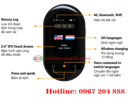 máy phiên dịch Travis Touch 2019
